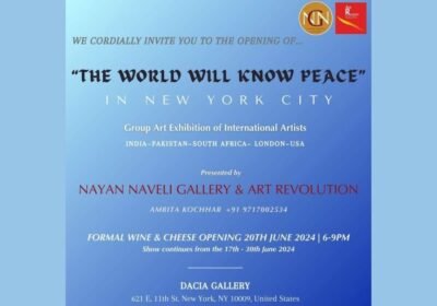 Nayan Naveli Gallery and Art Revolution presents, The World Will Know Peace